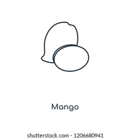 Mango concept line icon. Linear Mango concept outline symbol design. This simple element illustration can be used for web and mobile UI/UX.