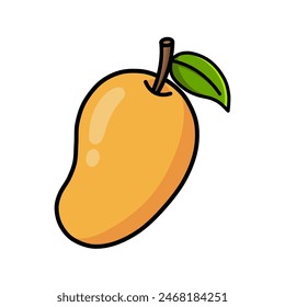 dibujo de mango en un estilo simple. Puedes usarlo para libros infantiles, Diseños web, afiches, campañas y muchos más. 