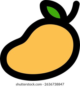 mango filled icon design style