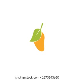 Mango-Flachbild-Logo-Vektorillustration Vorlagendesign