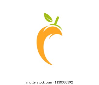 Mango in flat style mango logo mango icon vector 
