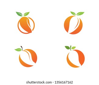 Mango in flat style. Mango vector logo. Mango icon