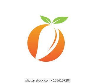 Mango in flat style. Mango vector logo. Mango icon