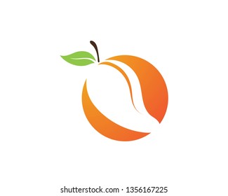 Mango in flat style. Mango vector logo. Mango icon