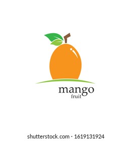 Mango in flat style. Mango vector logo. Mango icon.