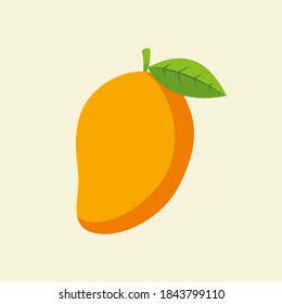 Mango Flat Vector Illustration Design Can be use to Print on T-shirt, Poster, Banner, Social Media Post