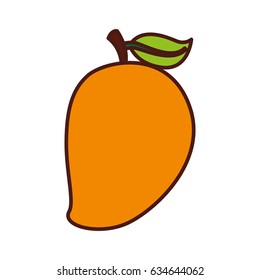 mango fresh fruit icon