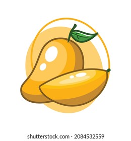 Mango fruit drawing illustration design