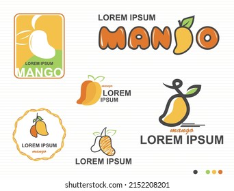 Mango Fruit And Farm Logo Set - Vector