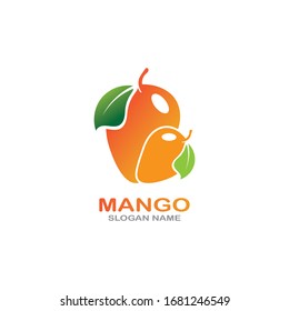 Mango Fruit in flat style. innovation vector logo design icon