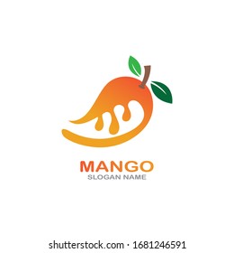 Mango Fruit in flat style. innovation vector logo design icon
