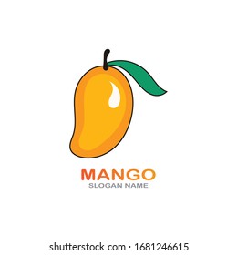 Mango Fruit in flat style. innovation vector logo design icon