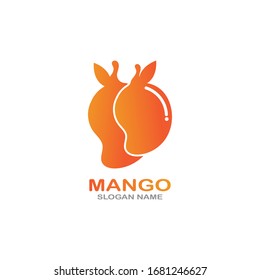 Mango Fruit in flat style. innovation vector logo design icon