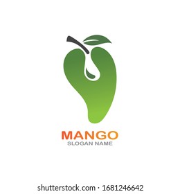 Mango Fruit in flat style. innovation vector logo design icon