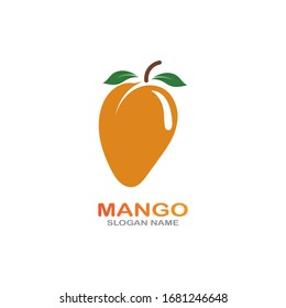 Mango Fruit in flat style. innovation vector logo design icon