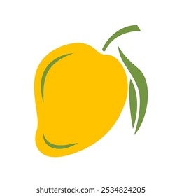 Ilustração do design do logotipo do ícone da fruta da manga