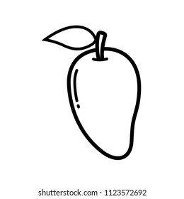 mango - fruit icon vector