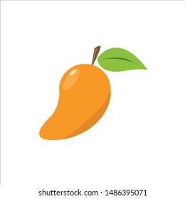 Mango fruit icon vector illustration. Flat design style