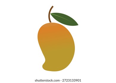 Mangofrucht-Symbol, Vektorgrafik einer Mango.