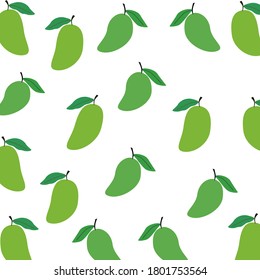 ilustración del fruto del mango. ilustración de fondo de frutos de mango.