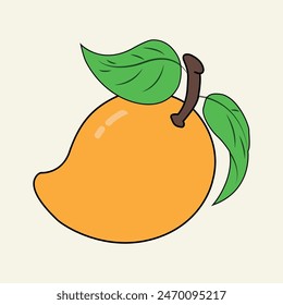 Mango fruit illustration vector PNG