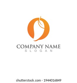 Mango fruit juice logo  icon illustration design