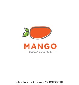 mango fruit logo design
