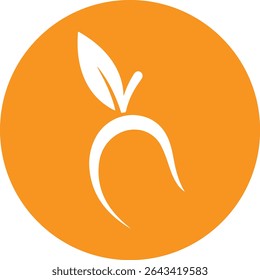 Mango fruit logo design template
