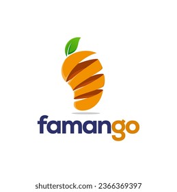 Mango fruit logo inspiration for Food, Juice, Fresh