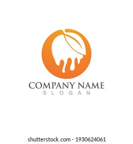 mango fruit logo and symbol vector