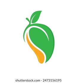 mango fruit logo vector concept design template web