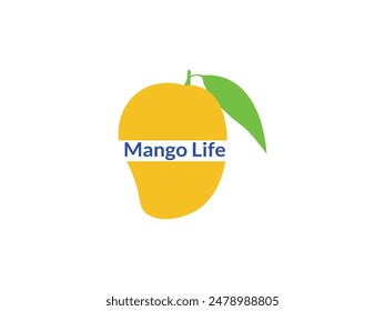 Mango fruit logo vector design