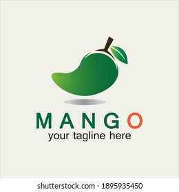 Plantilla de diseño de ilustración vectorial del logotipo de frutos de mango. Mango de estilo plano. Icono de mango. Diseño de mango y fruta sana con estilo moderno. Ilustración del vector