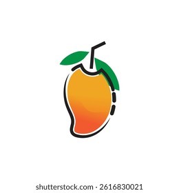 Mango fruit logo vector and symbol design