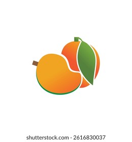 Mango fruit logo vector and symbol design