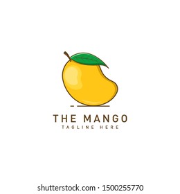 Mango fruit logo vector  template. Mango in flat style. Mango icon. Mango and Healthy Fruit design with modern style. Vector illustration