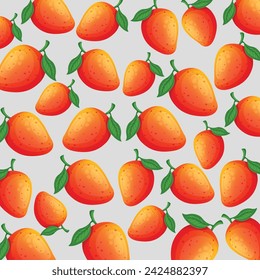 Mango fruit pattern background design