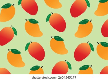 mango fruit seamless element fruit illustration