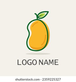 tropisches Mango-Früchte-Sommerlogo