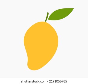 Mango fruit symbol icon. Vector illustration.