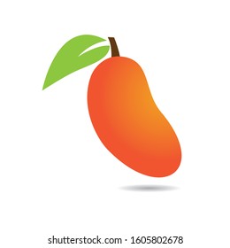 Mango fruit vector icon illustration design