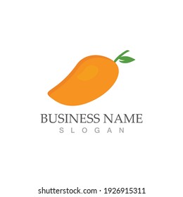 mango fruit vector icon ilustration template
