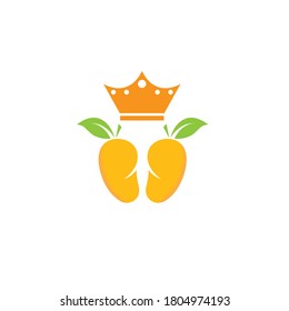 icono de diseño de ilustración de vector de fruto de mango 