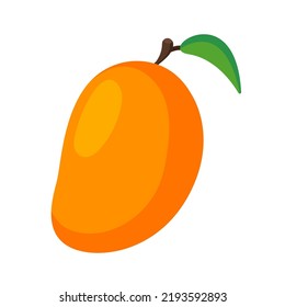 Mango fruit vector. Vector illustration. Mango in flat style. Mango icon.