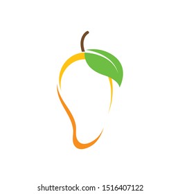 mango fruit vector illustration logo icon 