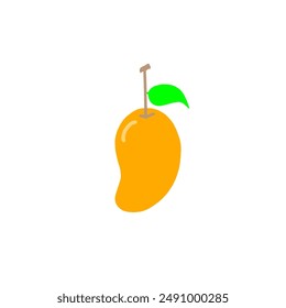 Mango fruit Vector Isolated Emoticon. Mango Icon