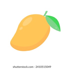 Vector De Fruta De Mango Aislado En Fondo Blanco