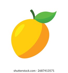 A mango fruit in yellow orange