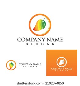 Mango fruits fresh logo and symbol
