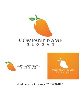 Mango fruits fresh logo and symbol